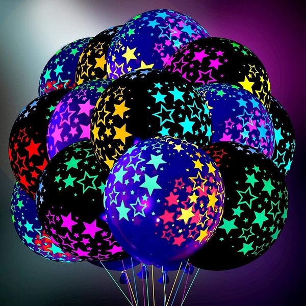 Outros suprimentos para festas de eventos 1020 peças balão fluorescente de 12 polegadas que brilha no escuro luminoso amor coração balão de látex para decoração de aniversário de casamento 230808