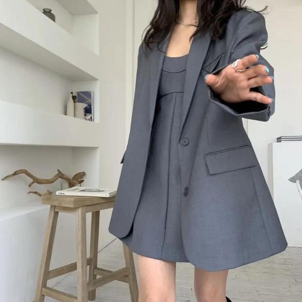 Abiti da donna Cappotto coreano per donna Blazer Giacca One Pcs Sciolto Elegante oversize Single Breasetd Mantel Office Designer Abiti di lusso