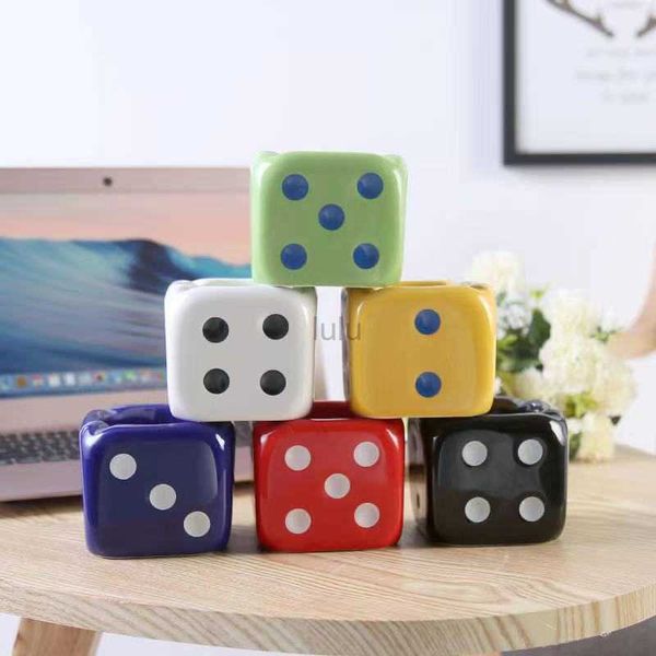 Творческие шестицветные кубики керамика пепельница гостиная на рабочем столе