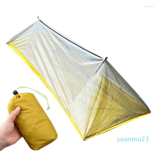 Палатки и укрытия портативная рюкзака сетчатая палатка небольшая легкая кроватка для одного человека для похода на открытом воздухе