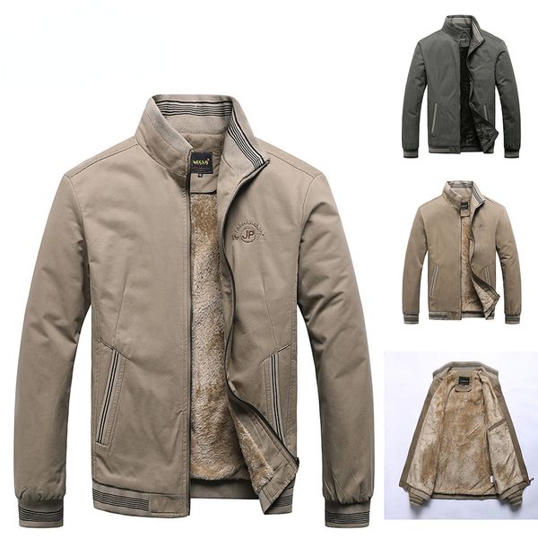 Jaqueta Masculina Masculina Jaqueta de Inverno de Algodão Tática de Lã Quente Jaqueta Bomber Masculina Verde Vintage Militar Casaco Outono Alta Qualidade Casual 230807