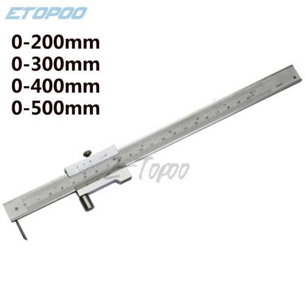 Compassos de calibre vernier 0-200mm 300mm 400mm 500mm Marcação paralela de aço inoxidável Calibre de marcação de paquímetro com marcador de carboneto ferramenta de marcação 230807