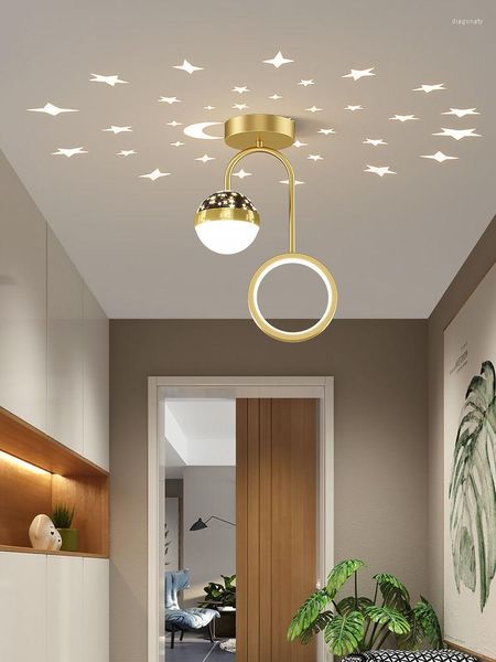 Plafoniere Corridoio Semplice E Moderno Portico Sole Scrivania Cielo Stelle Ingresso Corridoio Led Creativo