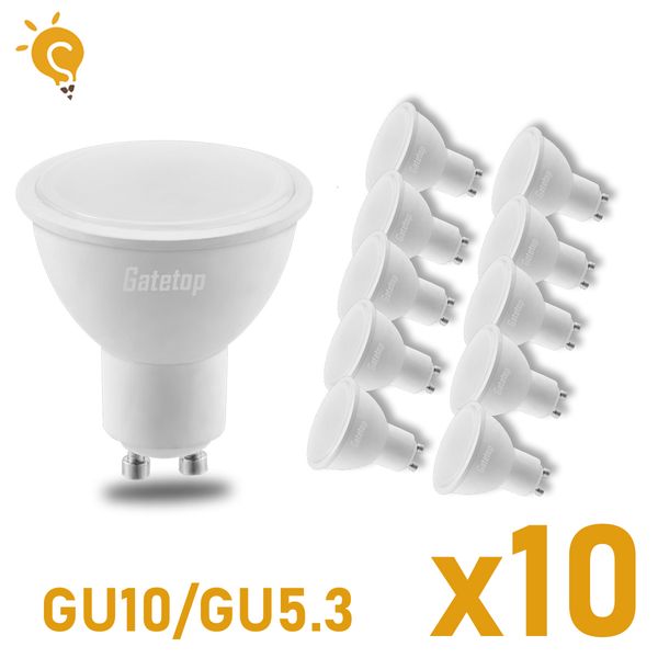 Altro Casa Giardino Gatetop Faretto a Led AC220V GU10 GU53 Lampadina MR16 Illuminazione spot Decorazione per interni Bombillas 230807