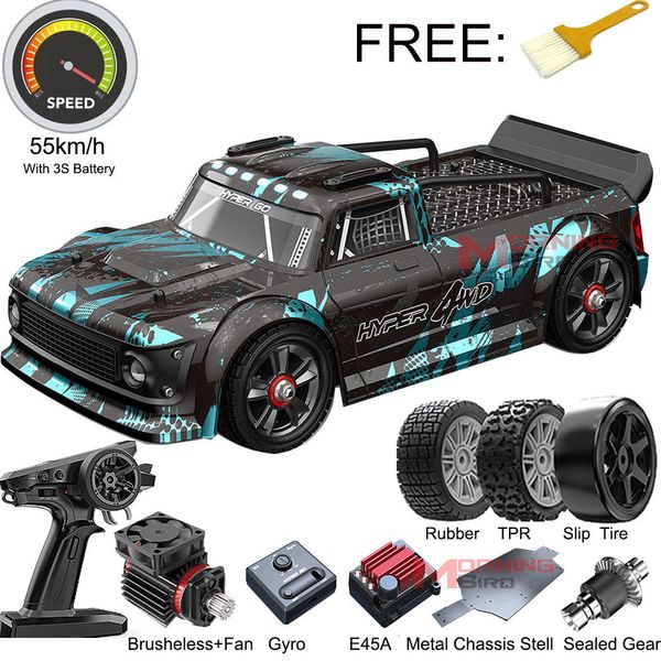 ElectricRC Car MJX Hyper Go RC 14301 14302 Brushless 114 24G Telecomando 4WD Offroad Racing High Speed Electric Hobby Toy Truck 230808