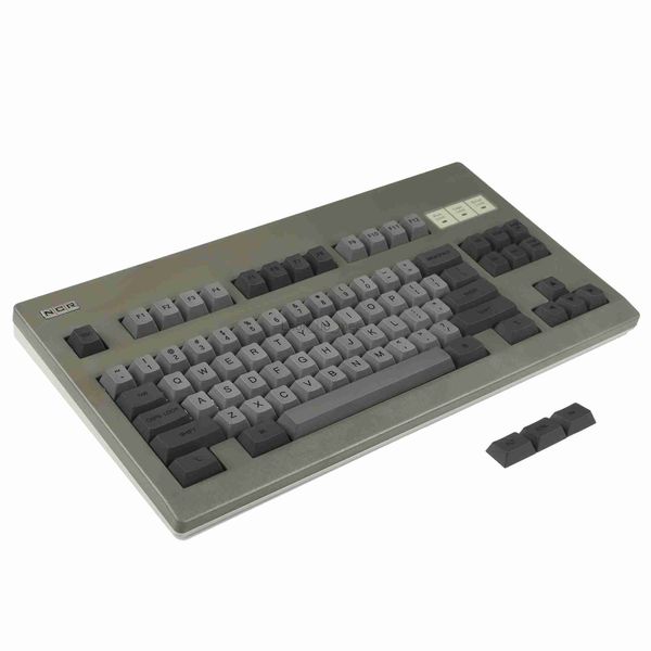 NCR80 QMK VIA Tipo C PCB de solda destacável 80% Kit de teclado mecânico Caixa de plástico inoxidável HKD230808