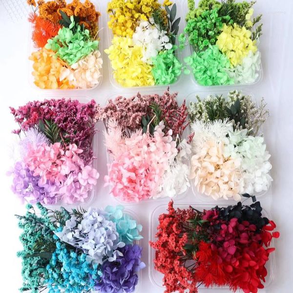 Dekorative Blumen, natürliche getrocknete Blütenblätter für die Herstellung von Handyhüllen, Kerzen, handgefertigte Tischdekoration, Hochzeit