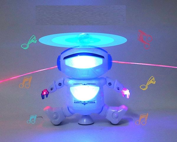 ElectricRC Animals 360 Rotating Smart Space Dance Robot Electronic Walking Toys With Music Light Gift For Kids Astronaut Toy to Child gift 230807