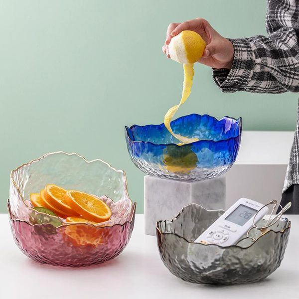 Schalen Nordic Stil Glas Schüssel Ins Küche Lagerung Organisation Obst Snack Container Desktop Kleinigkeiten Barrel Haushalt Geschirr