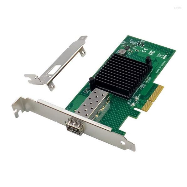 Bilgisayar Kabloları X520-SR1 10G SFP Sunucusu Fiber Optik Ağ Kartı 82599en Chip PCIE X4 Tek Optik Bağlantı Noktası