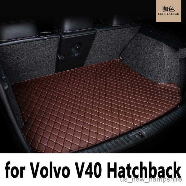 Матовский мат Tikar Bagasi Mobil untuk Volvo v40 Hatchback 2013 2014 2015 2016 2017 2018 2019 Penutup Aksesori Interior Karpet Liner Kargo R230808