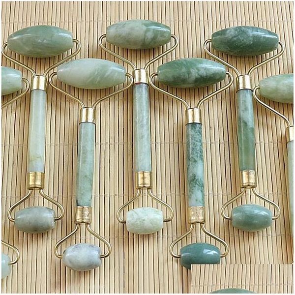 Другое здоровье красоты Est Proptable Jade MAS MAS Roller Anti -Maringle Healthy Face Head Head Nature Tools Drop D Dhbj7