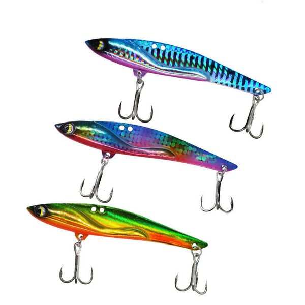 Esche Esche Esca da pesca Metallo VIB Super Long Cast Vibrazione Esche artificiali 23g 35g Spigola Ricerca lenta e veloce Esca dura Lotto 3 pezzi Vendita 230807