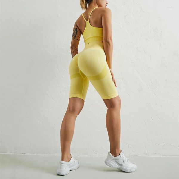 Бегущие шорты Women Yoga Fitness Push Up Обучение Qucik Dry Sportwear Собственная спортивная спортзал езда на велосипеде самка