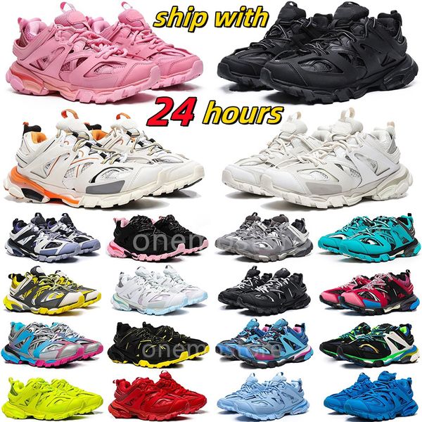 Sapatos Outdoor Designer Track 3.0 Tênis Feminino Masculino Tênis Triplo Branco Preto Rosa Cinza Bege Laranja Azul Faixas Plataforma 3 Tess.s. tênis de corrida