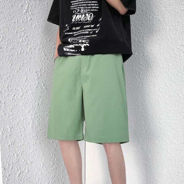Shorts Masculinos - Moda Juvenil Coreana Preto Basquete Y2k 2023 Academia de Verão Harajuku Jogger Calça Casual Vintage