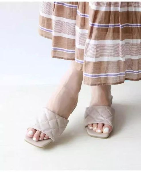 Terlik Japon vintage argyle bayanlar düz ayakkabılar yaz açık ayak parmakları basit zapatos mujer küçük koku flip flop