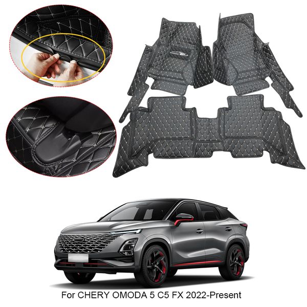 Tappetino per auto 3D Full Surround per Chery OMODA 5 C5 FX 2022-2025 Liner Foot Pads PU Leather Waterproof Carpet Accessori auto