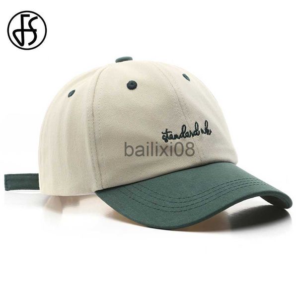 Ball Caps FS 2023 Berretto da baseball da donna di marca verde Berretto da baseball alla moda estivo per uomo Streetwear Snapbk Hip Hop Cappello da papà Casquettes Femmes J230807