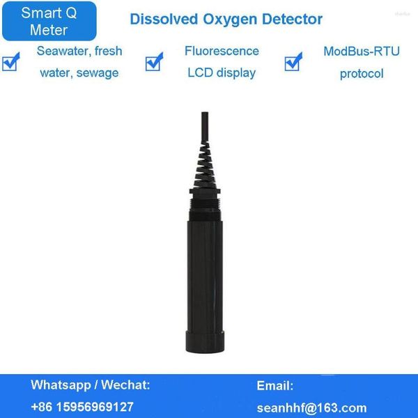 Controlador de Oxigênio Dissolvido em Tempo Real Monitor Industrial Medidor DO Testador RS485 Modbus 4-20mA Relés Saída Lagoa de Peixes