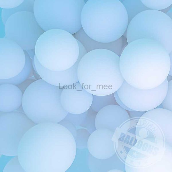 Macarone mavi balon bebek duşu 5-36inch lateks mini helyum balonları mutlu yıllar düğün site festivali dekorasyon malzemeleri hkd230808