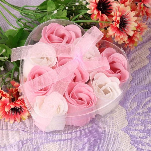 Декоративные цветы ароматизированные розовые подарки в ванну.
