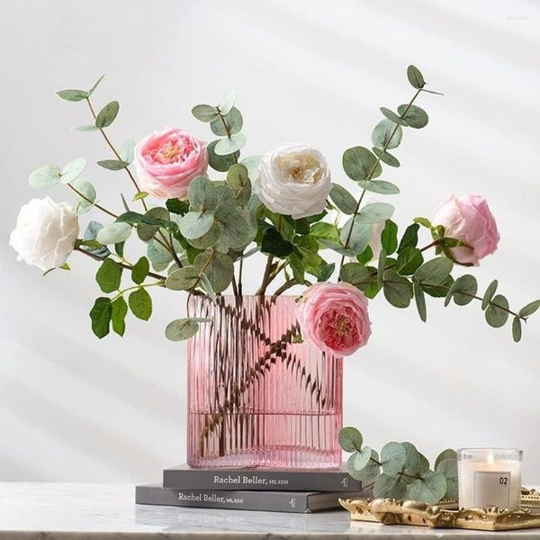 Dekorative Blumen Fake für Dekoration Home Decor Real Touch Künstliche Rose Pfingstrose Wohnzimmer