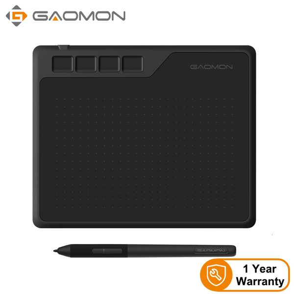 Графические таблетки ручки Gaomon S620 65x4 дюймов аниме цифровой график планшетов для рисования для рисования игры с 8192 уровнями Pen Дети 230808