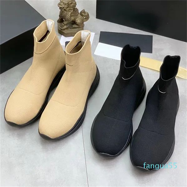 2023-Scarpe firmate Calze elastiche da uomo primaverili e autunnali scarpe da uomo alte un piede tutti i tipi di moda coppia casual in esecuzione