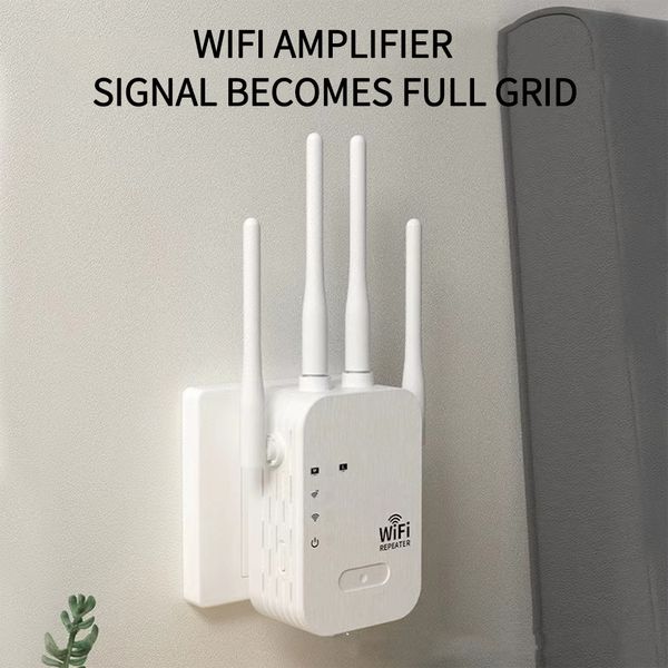 Маршрутизаторы 1200 мс Wi -Fi Repeater Беспроводной Wi -Fi Extender Booster 5G 24G DualBand Network усилитель большого диапазона маршрутизатора P230808