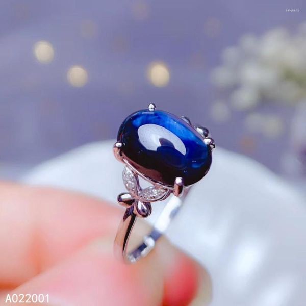 Кластерные кольца kjjeaxcmy fine jewelry natural sapphire 18k золотые женщины мужчины мужчина жемчужина