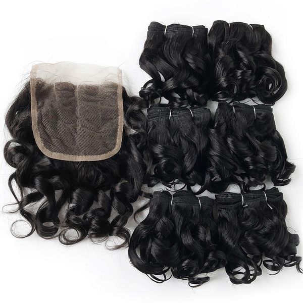 Кружевные парики вьющиеся волосы с закрытием бразильское плетение 1B 27 30 99J Цвет Омбре 230807