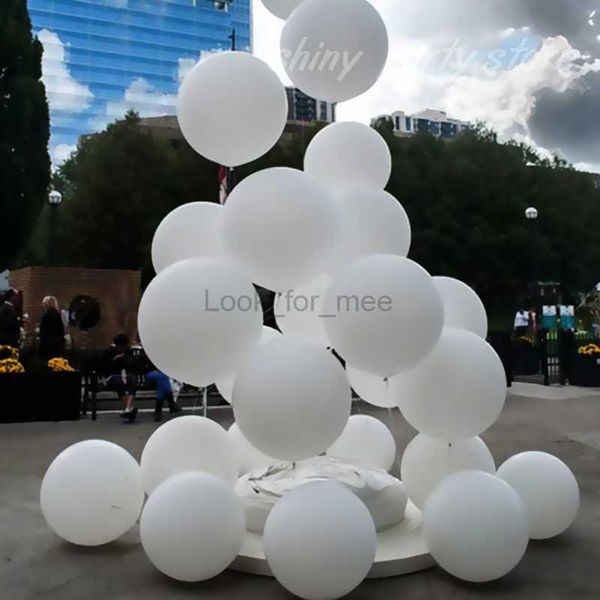 Big White Balloon Macaron 5-36 pollici Giant Helium Balloons Festa di compleanno Decorazione di nozze Festival San Valentino Parti Decor HKD230808