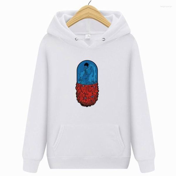 Erkek Hoodies Komik Karakter Çizgisi Desen Biyokimyasal Baskı Hoodie Avrupa ve Amerikan Peluş Hip Hop Street Stil