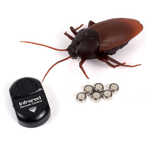 Animais elétricos/RC e brinquedos infantis estranhos vendem bem Controle remoto infravermelho Aranhas Truques elétricos Baratas Formigas Insetos simulados 230808