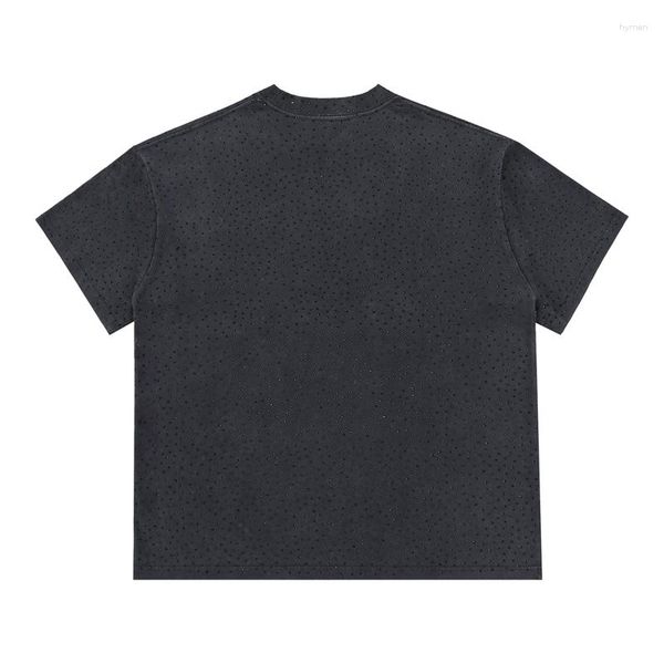 Erkek Tişörtleri 2023 Elmas Gömlekle Kakılıyor Erkek Kadınlar 1: 1 Kalite Allblack Tişörtleri Top Tees Vintage