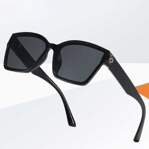 Óculos de Sol 2023 Moda Gradiente Masculino Feminino Armação Quadrada Óculos de Sol Feminino Sexy Vintage Luxo Proteção UV Gafas De Sol