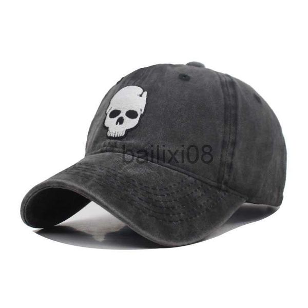 Gorras de béisbol de algodón Vintage Skull Men's Baseball Cap Sombreros para hombres Snapbk Caps Bone Casquette Hombre Summer Gorras Trucker Women Baseball Hat J230807