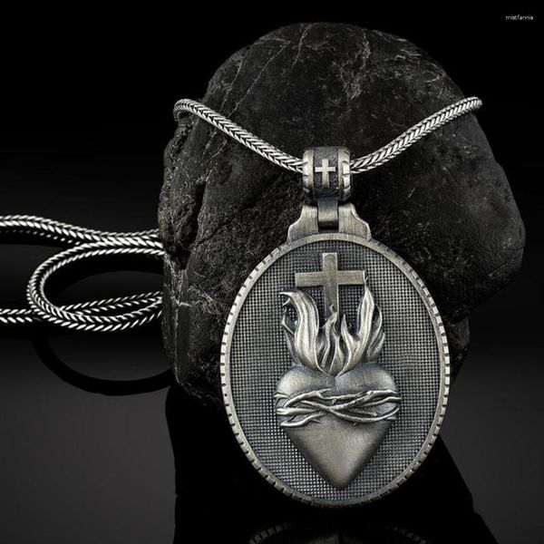 Colares com pingente de alta qualidade colar de fé e amor com cruz joias presente para homens e mulheres