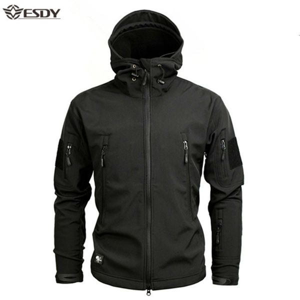 Giacche da donna Shark Soft Shell Giacca tattica militare da uomo Giacca a vento calda impermeabile US Army Abbigliamento invernale da uomo di grandi dimensioni Giacca mimetica 230807