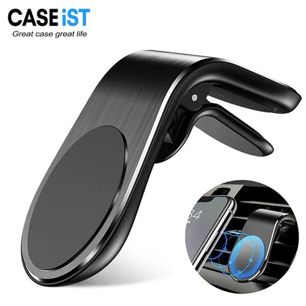 CASEiST atacado suporte magnético forte para telefone para carro suporte universal para montagem de ventilação de ar móvel 2800 Gauss suporte magnético clipe giratório de 360 graus para smartphones GPS