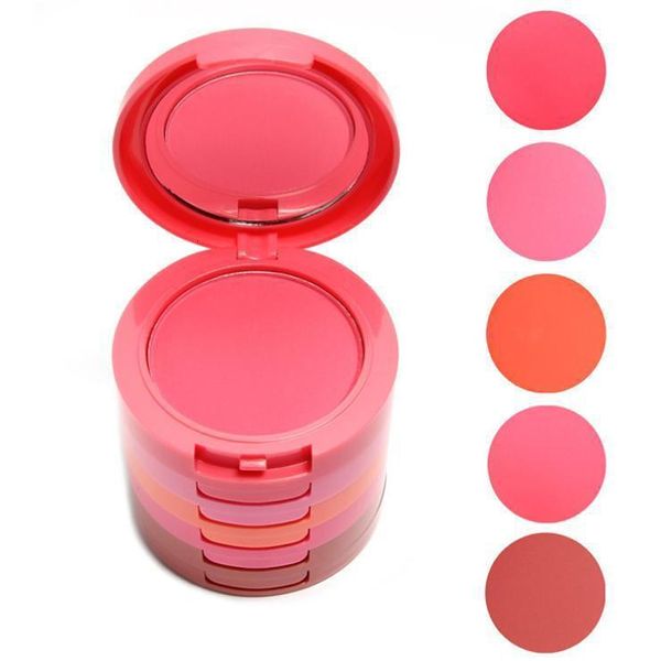 Blush 5inone Makeup Cheek Powder 5 Color Rouge verschiedene Farben gepresst Foundation Face Make Up Palette 230808