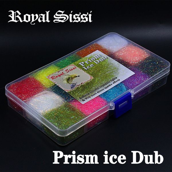 Esche Esche 15 colori set fly tying Prism ICE DUB DISPENSER lucido scintillante doppiaggio in fibra sintetica Materiali per legare mosche per mosche Nymph scud 230809