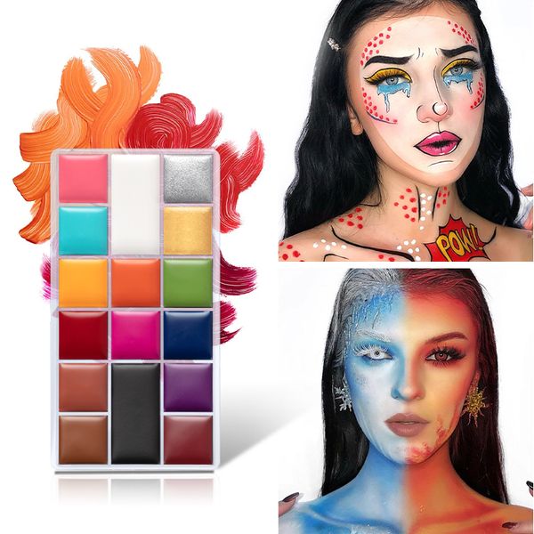 Body Paint IMAGIC 134 PcsKit Oil Safe Kids Flash Tattoo Painting Halloween PartyPerformance Fancy Dress Professional Paleta 230808