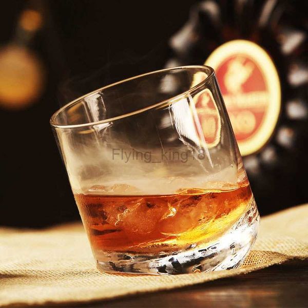 Pisa Tasarım Kule Viski Kaya Kaya Cam Kalma Açısı 20 Derece 10oz Şarap Glass Xo Brandy Snifer Chivas Viski Kupası HKD230809