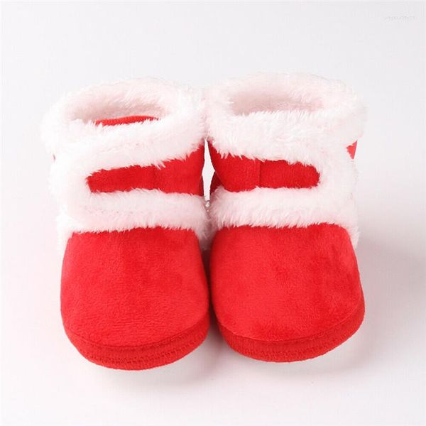 Sapatos esportivos Born Baby Girls Toddler Kids Casuais Geometry Fur Boots Sola Macia Botas de Berço Prewalker 0-18M