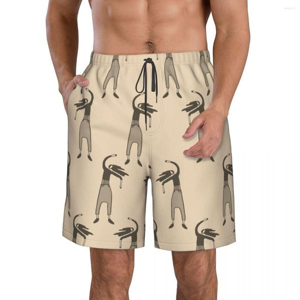 Herren-Shorts, Herren-Bademode, Badehose, Strandboard-Badeanzüge, Laufsport, Surfen, Retro-Mädchen, Tänzer, schnell trocknend