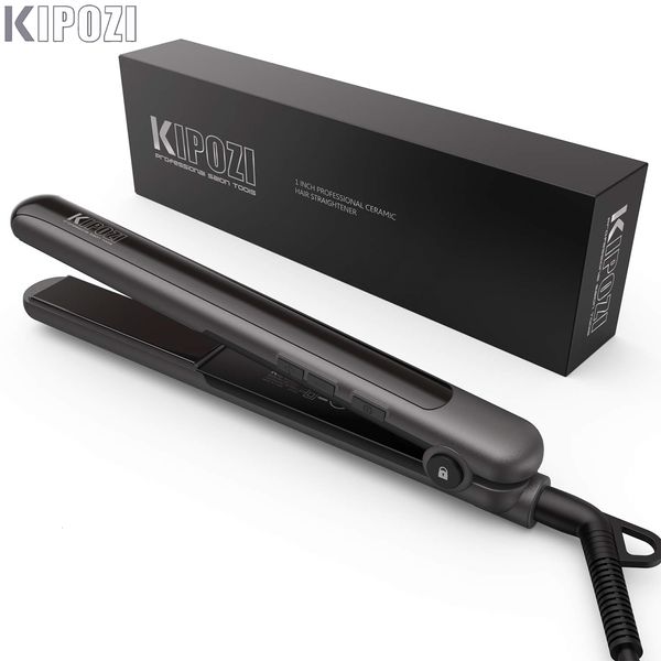 Curling Irons KIPOZI Professional Hair Flat Iron 2 em 1 Curling Temperature Fast Heating Straightening Straightening 230809