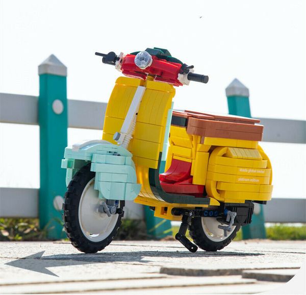 Outros brinquedos Achko Blocks 50018 Tijolos de construção DIY para crianças Modelo de motocicleta Quebra-cabeça Meninas Presente Decoração de casa 230809