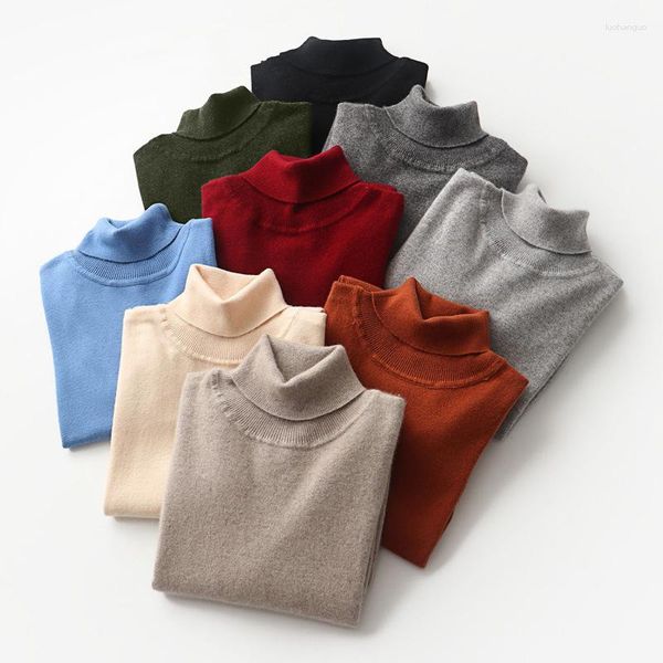 Männer Pullover Winter Pullover Männer Frauen Rollkragen Gestrickte Pullover Rollkragen Homme Wolle Casual Feste Kleidung Qualität Warme Schlank